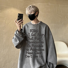 量大优可提供视频麂皮绒卫衣圆领HD019-1-LPYL4114-P30，男装卫衣，电商019-1