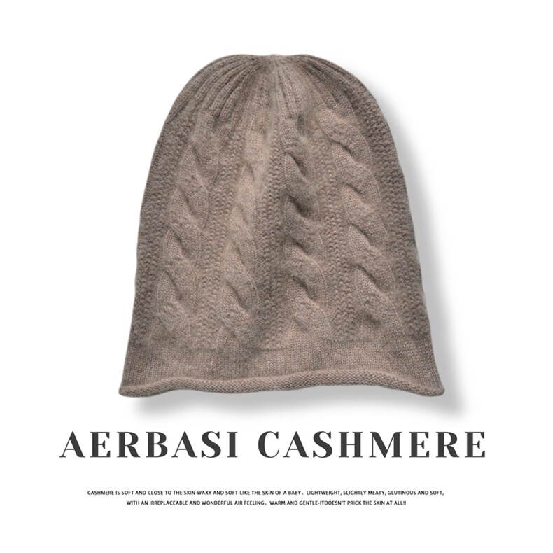 羊毛新款洋气帽子女秋冬季高档爆款保暖百搭高级护耳针织帽，帽子，蒙娇羊绒