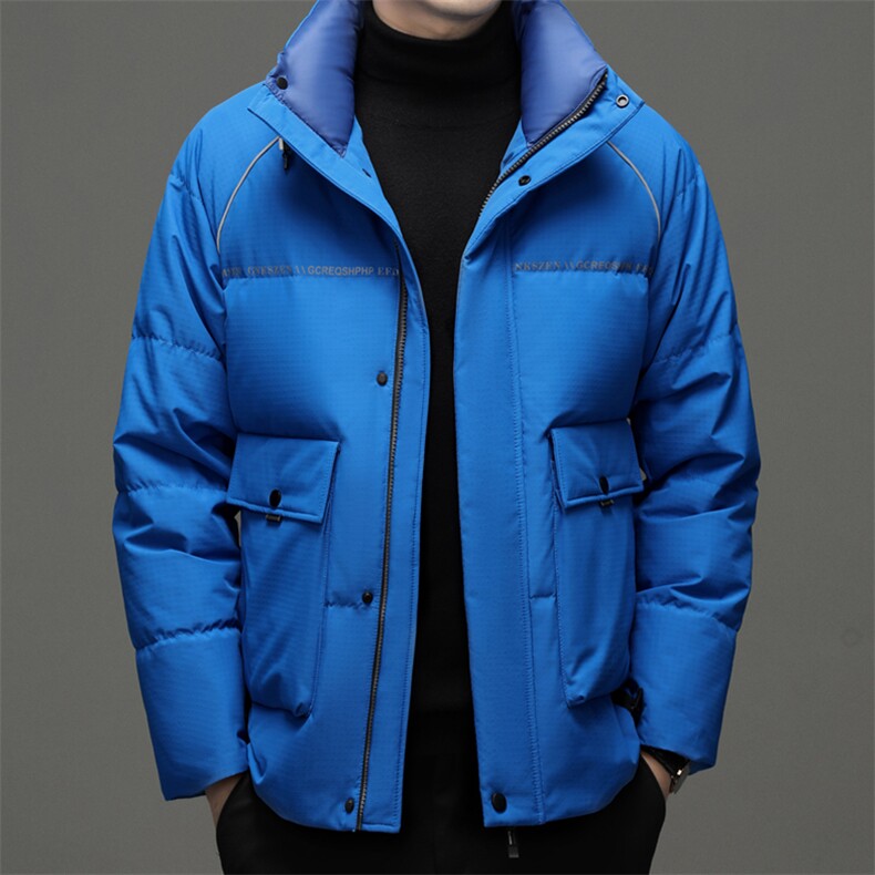羽绒服男2023冬季新款中年男士商务休闲上衣厚款保暖男装外套,男装羽绒服,电商B212（原钱塘6029）
