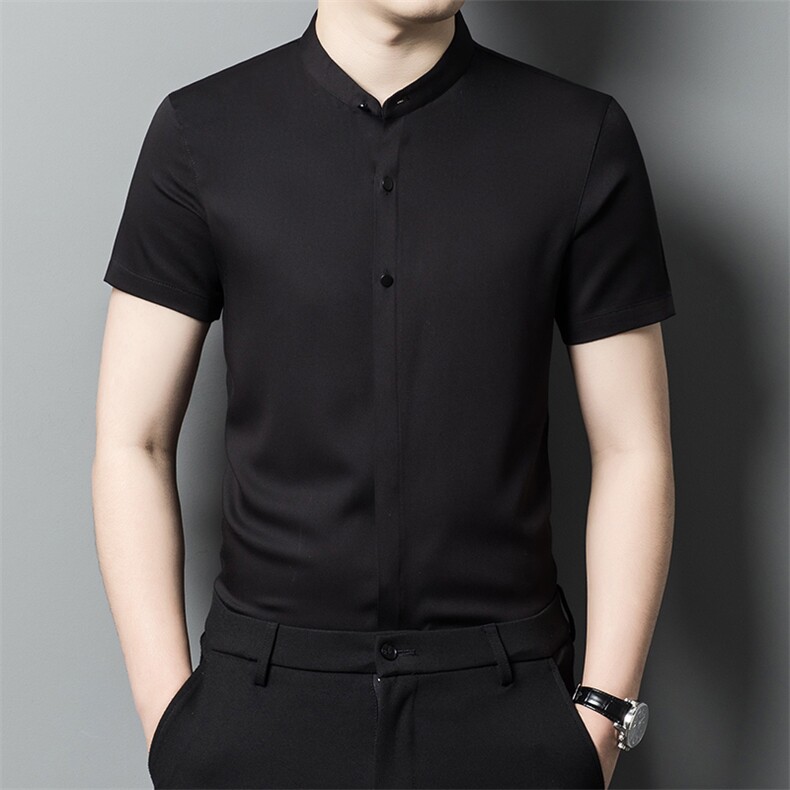 Y6984钱塘2020-2夏季新款男士短袖薄款衬衫简约休闲衬衣货稳P57,男装衬衫,钱塘207-2