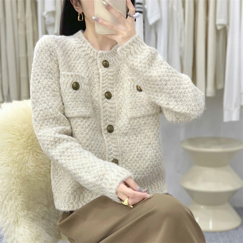 休闲时尚简约百搭高级感短外套，女装短外套，凯思米羊绒