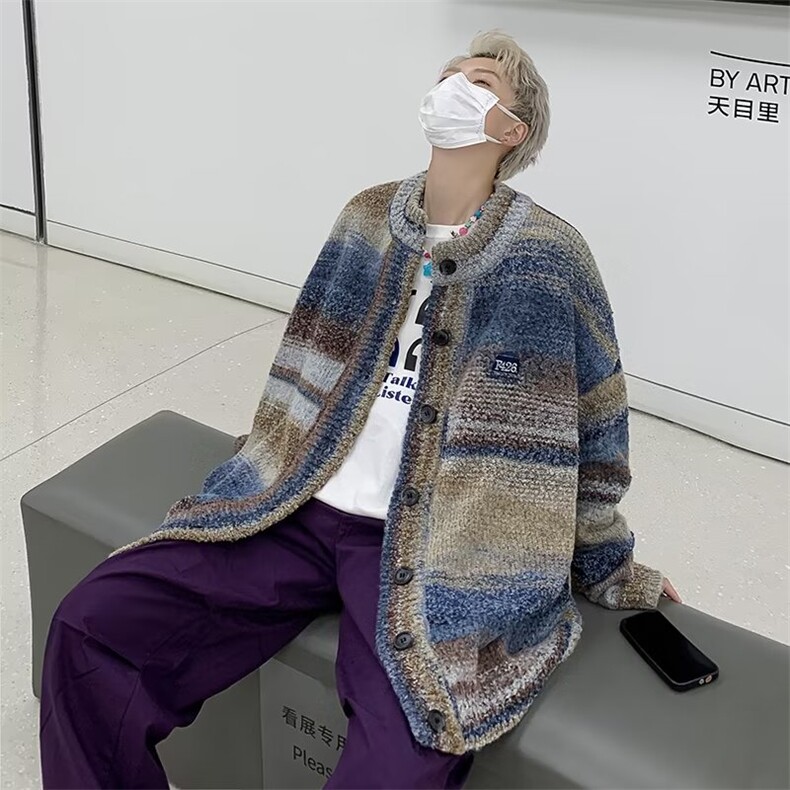 美式毛衣男慵懒风休闲针织衫Q5025P65,男装针织衫/毛衣,星座1116-2