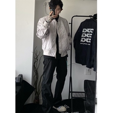 档口图短款夹克潮牌棒球服外套男女同款DY195-P80量大优，男装夹克，星座1213