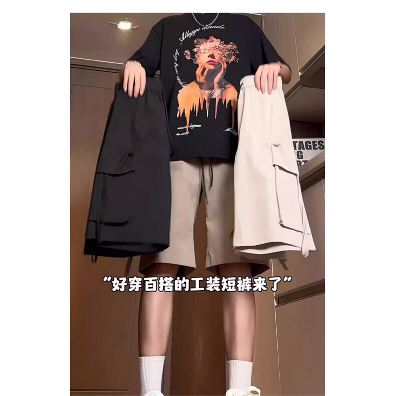 W81-P38潮牌夏季薄款速干运动五分工装短裤,男装牛仔裤,星座617A-1（原B318A）