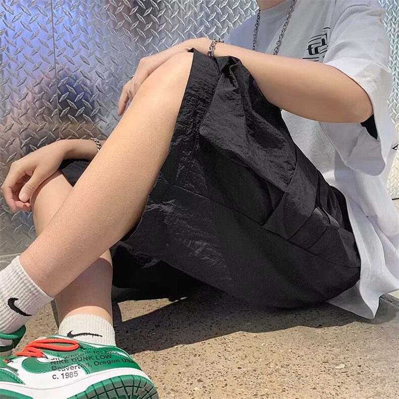日系潮牌多袋机能工装短裤男春秋季运动直筒宽松休闲五分裤K2212,男装休闲裤,星座1116A-1（原606A）