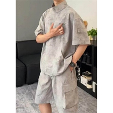 清爽套装，抖音得物现货，可送样，网图-A061-AA01170-特P60，男装休闲套装，电商A061