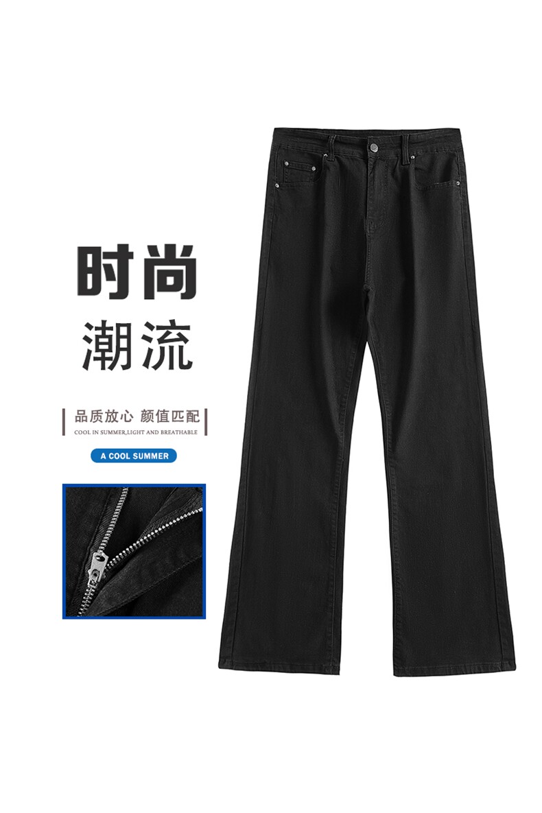 弹力款2025新款牛仔裤水洗牛仔裤港风宽松直筒G111,男装牛仔裤,星座910
