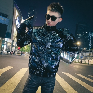 312A-001-P1752025新款社会精神小伙羽绒服男韩版外套80%白鸭绒1