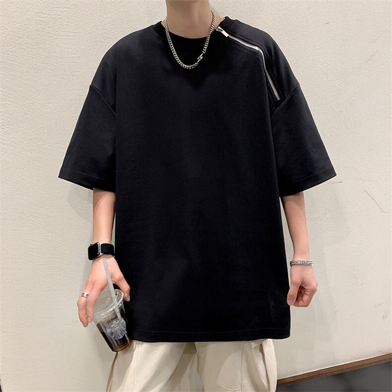 设计感短袖T恤男2024夏季新款潮流小众简约体恤现货T1726-P30,男装T恤,星座512-4