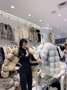 冬季进口丹麦狐狸毛外套图片