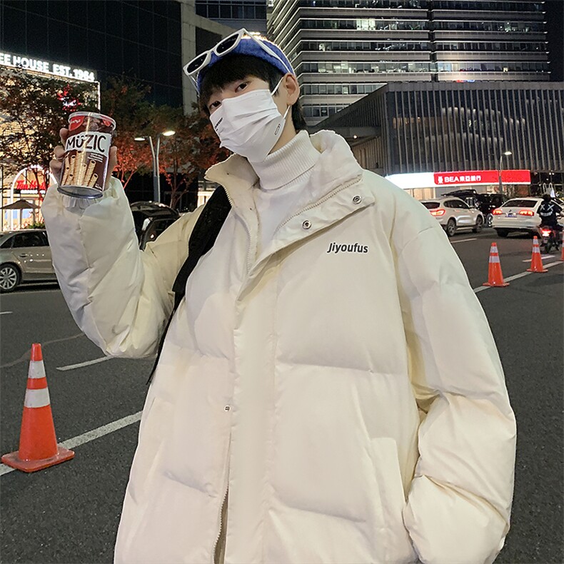 四色加绒加厚羊羔毛衣男服学生面包服外套街头潮流 W2147-P78图片