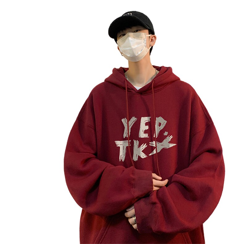 ！连帽圆领卫衣男装港风帽衫男LM146-P35,男装卫衣,电商B367
