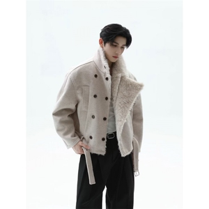 网络图现货  美式做旧座山雕解构磨毛毛领加厚棉服JHT286-P125图片
