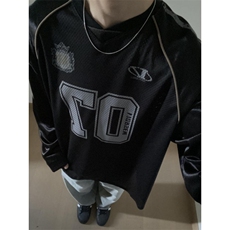 【有货】网眼冰球服长袖t恤男美式复古内搭打底衫TP05LL-特P48，男装T恤，星座1007（原301D）