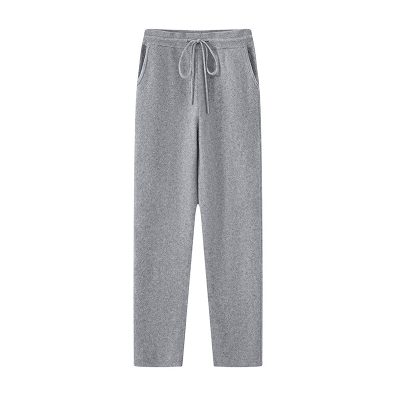 秋冬季35%羊绒休闲商务百搭四平加厚直筒裤休闲裤男装，男装休闲裤，隆格羊绒