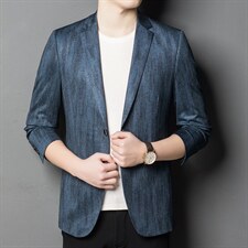 2023早秋季新款中年西装领夹克爸爸商务男装西服上衣ASD2227-P180图片
