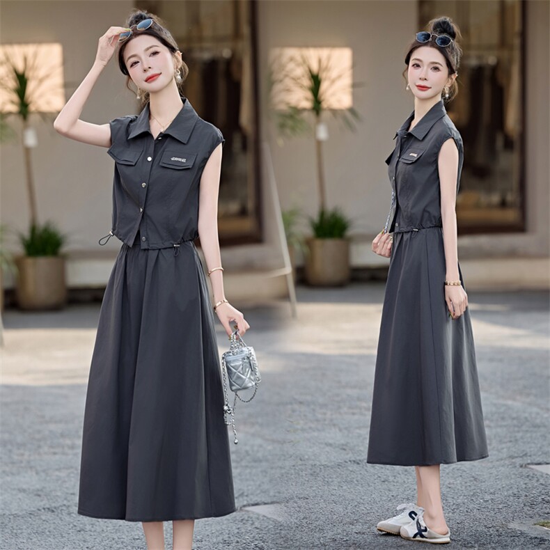 套装裙2026夏季新款高级感小香风韩系chic休闲减龄衬衫一整套穿搭，女装套装/套裙，尚洛菲