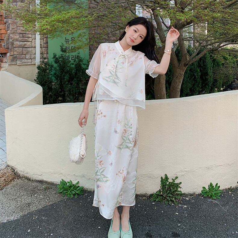 现货210-2833-P130-k198新中式风气质高端套装,女装套装/套裙,韩蜜菓