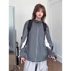 cleanfit立领防晒外套男款夏季薄款户外防晒衣高级感速干JY116，男装夹克，星座1116A（原606A-3）