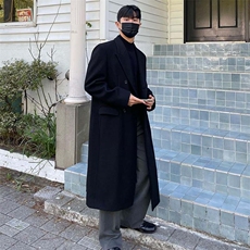 韩版男士毛呢大衣美式长款风衣外套1213-P130加棉140大货已备，男装风衣，星座1004-3