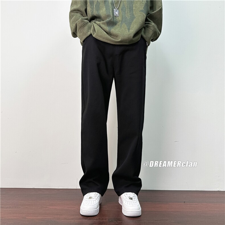 k1002-p45-控68M-5XL牛仔黄泥在高阶宽松大码牛仔裤cityboy,男装牛仔裤,星座116