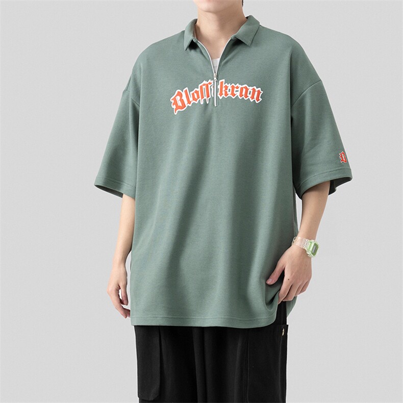 夏季新款POLO杉休闲潮流美式华夫格百搭翻领短袖T恤PL3321-P51,男装T恤,星座717