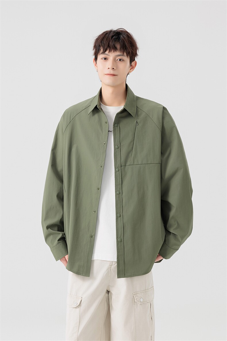 秋季男士衬衫外套青少年户外宽松工装夹克上衣GS60081,男装衬衫,星座1206（原A206）