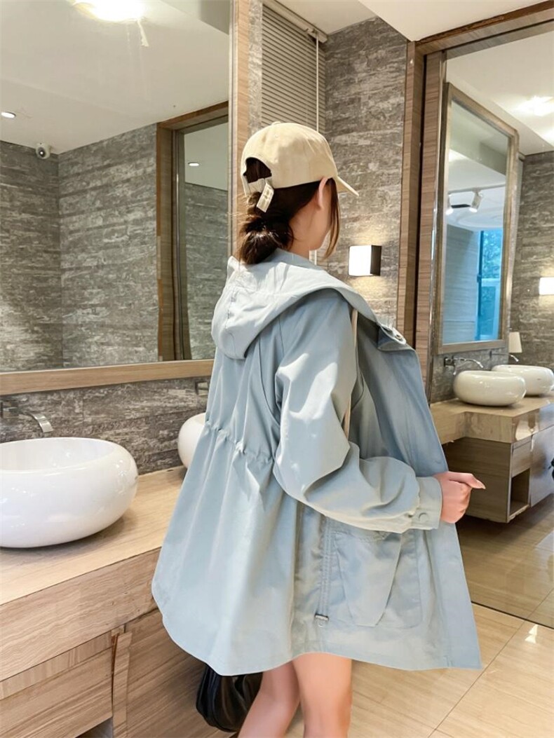 长款派克风衣，女装风衣，百变诱惑