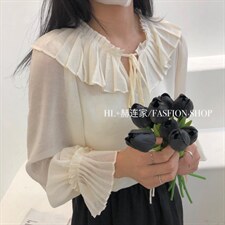 2022夏季新款韩版防晒百折领衬衣，其它，HL+