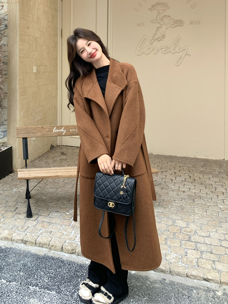 25冬季新款立领双面羊绒大衣2B138-8136P275K399,女装羊绒大衣,2B138
