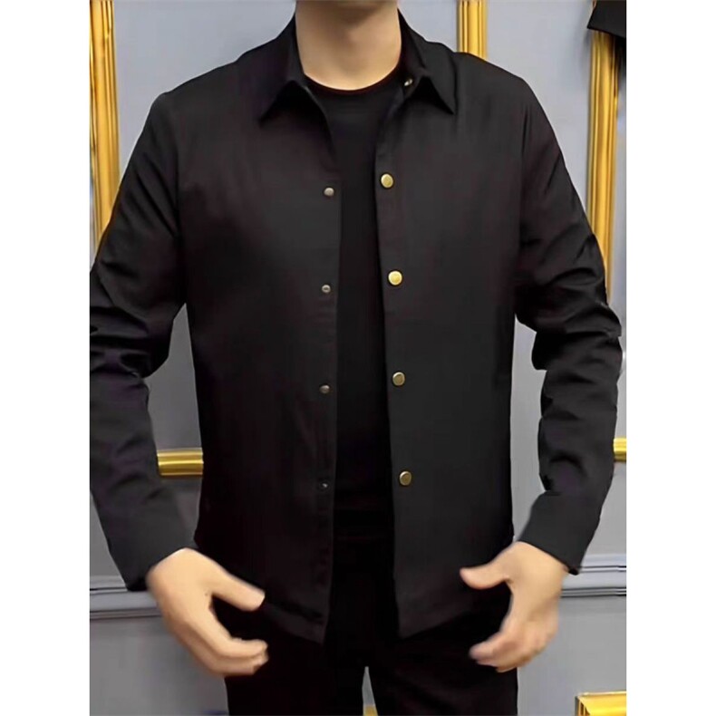 (网络图慎用有大货)轻奢休闲男士潮人韩版外套衬衣313B-CS153-P65,男装衬衫,星座313B