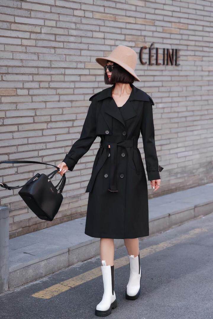 秋季新款风衣长款，女装风衣，YO\VLF雅洛菲