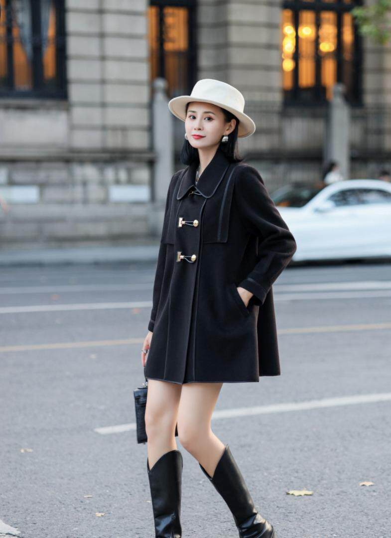 双面奥驼绒大衣，其它，雪飞诗