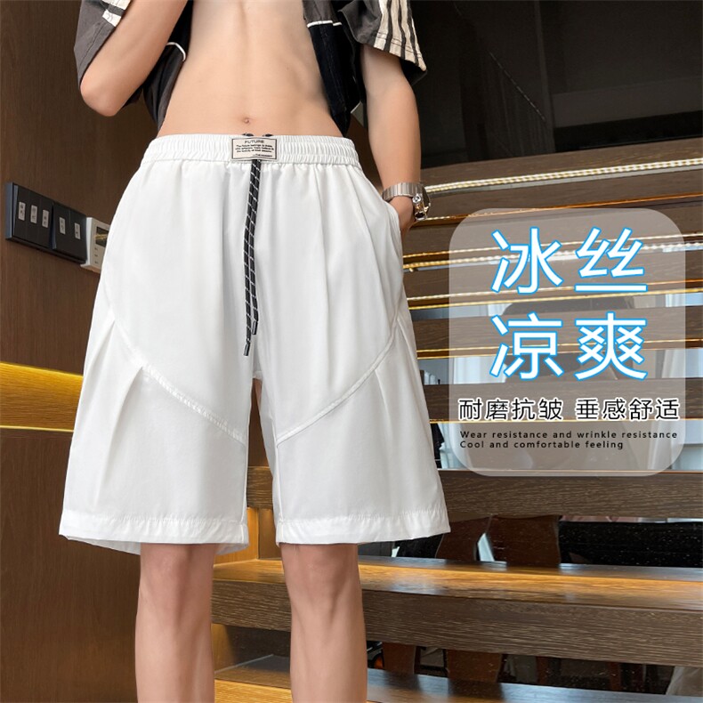 特批P27无差价夏季贴标小众百搭短裤男冰丝薄款直筒五分裤DK1829,男装牛仔裤,电商A001-1