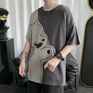 男圆领T恤宽松短袖T40P25图片