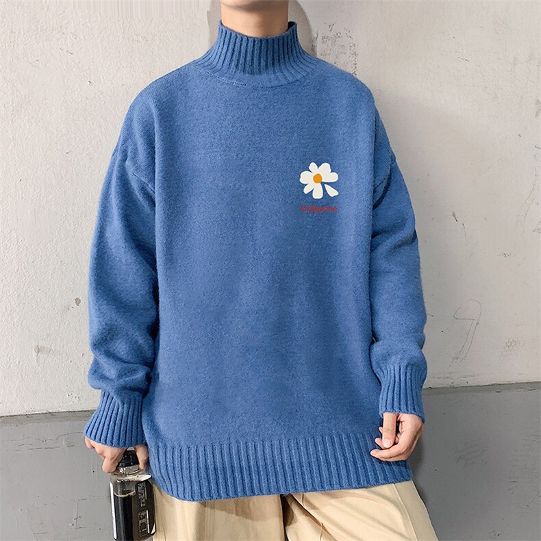 M18059-P45加绒款-P65半高领毛衣男士大码针织衫男毛线衣男,男装针织衫/毛衣,电商A040