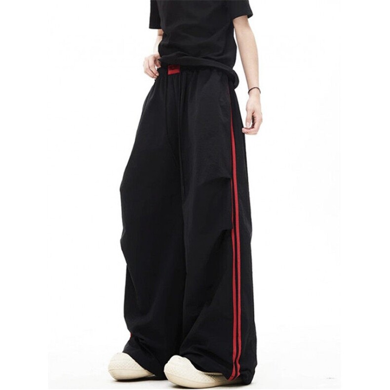 凉感速干防晒工装裤男女夏季潮条纹撞色休闲情侣伞兵裤KB896，男装防晒衣，星座1116A（原606A-3）