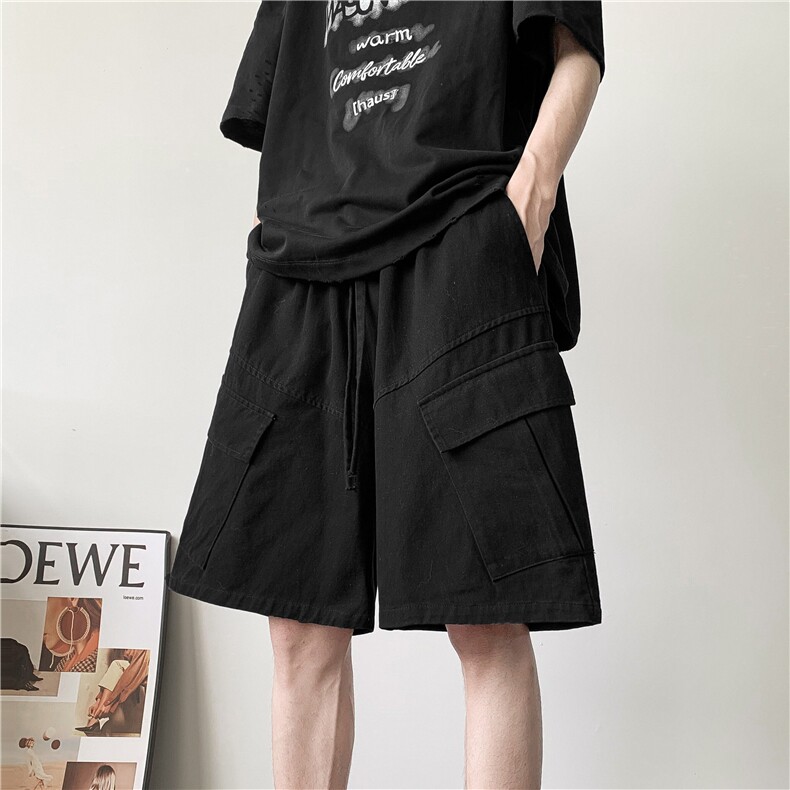 抖音品质夏季美式工装大口袋宽松休闲裤B315-K25794-特p42控78,男装休闲裤,电商B315
