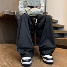 美式复古潮牌高腰休闲长裤男女春秋新款多口袋百搭高街工装直筒裤，男装工装外套，星座218-1（原230）