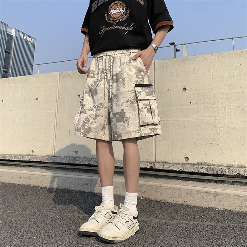 夏季新款直筒休闲工装短裤户外运动五分裤男运动短裤图片