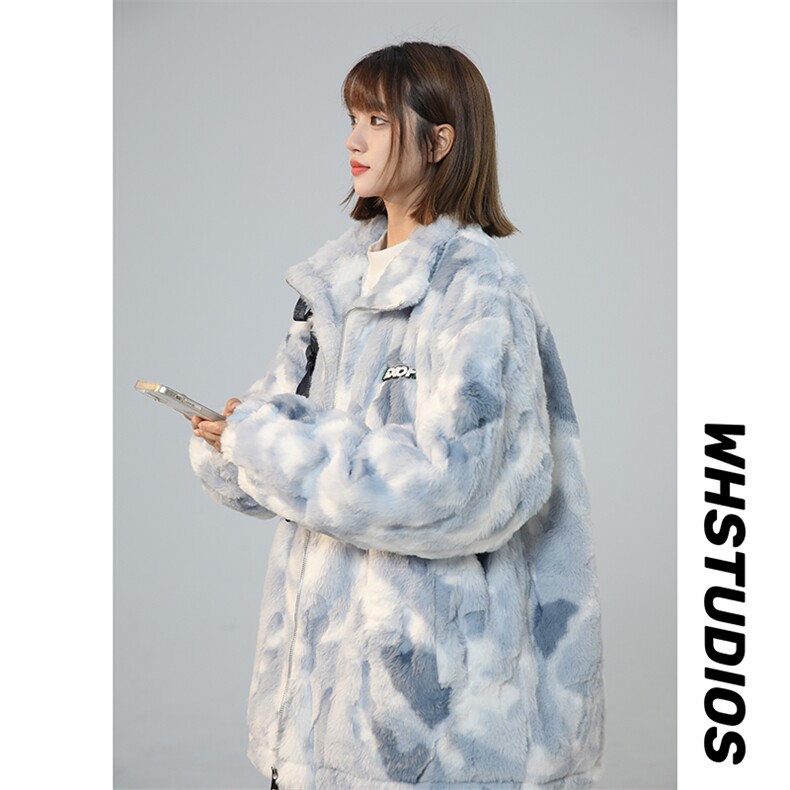 高品质立体层次感750克水墨画羊羔毛加棉加厚棉衣XZ301AY03P118,男装棉衣,星座301A