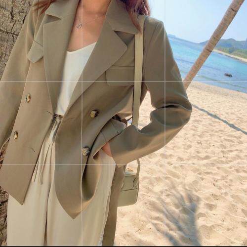 【现货】韩风简约腰带西装，女装西装，郭郭家