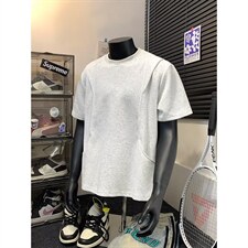 短袖T恤男夏美式高街假两件圆领套头衫刺绣潮牌宽松体恤,男装T恤,星座410-6(原星座1304-1), 短袖T恤男夏美式高街假两件圆领套头衫刺绣潮牌宽松体恤,男装T恤,星座410-6(原星座1304-1),