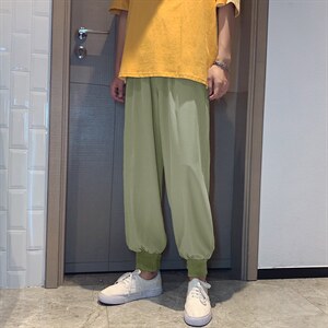 2023夏季男新款港风冰丝清爽宽松休闲裤2026-特批20，男装休闲裤，星座718-1