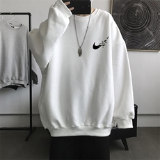 W34男女中性休闲圆领套头印花卫衣外套学生班服青少年男女装大码，男装卫衣，星座115A(原星座507）