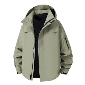新款男女高品质户外登山服青少年学生冲锋衣夹克外套HS6606图片