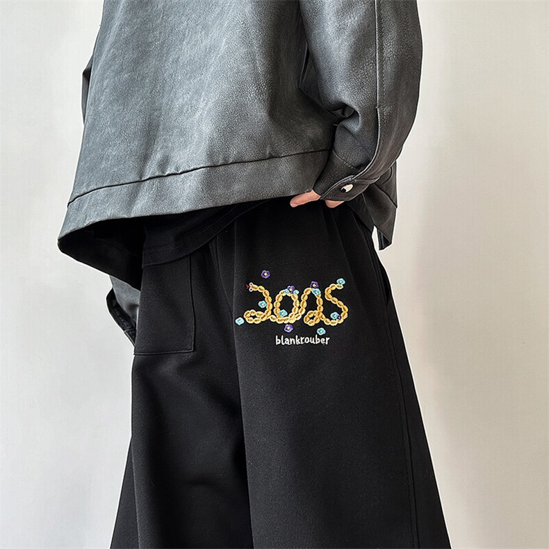 A408-24K42116-P65-X89-S-2XL 春节蛇年主推款刺绣休闲卫裤图片