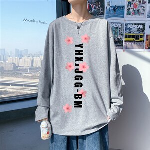 ！秋季打底衫男卫衣男潮流圆领纯棉长袖T恤男CX292-P25图片