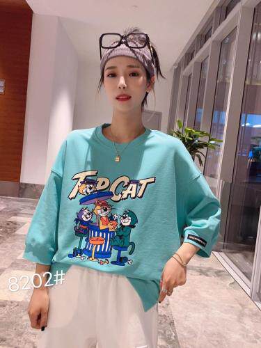 现货，夏季七分袖卫衣，女装卫衣/绒衫，柏旺阁