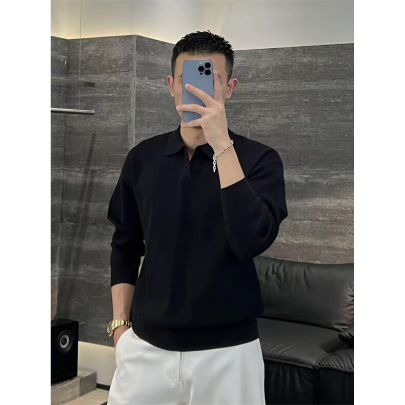 冠什么希V领条纹男装毛衣针织衫16801-P65,男装针织衫/毛衣,星座1012-1